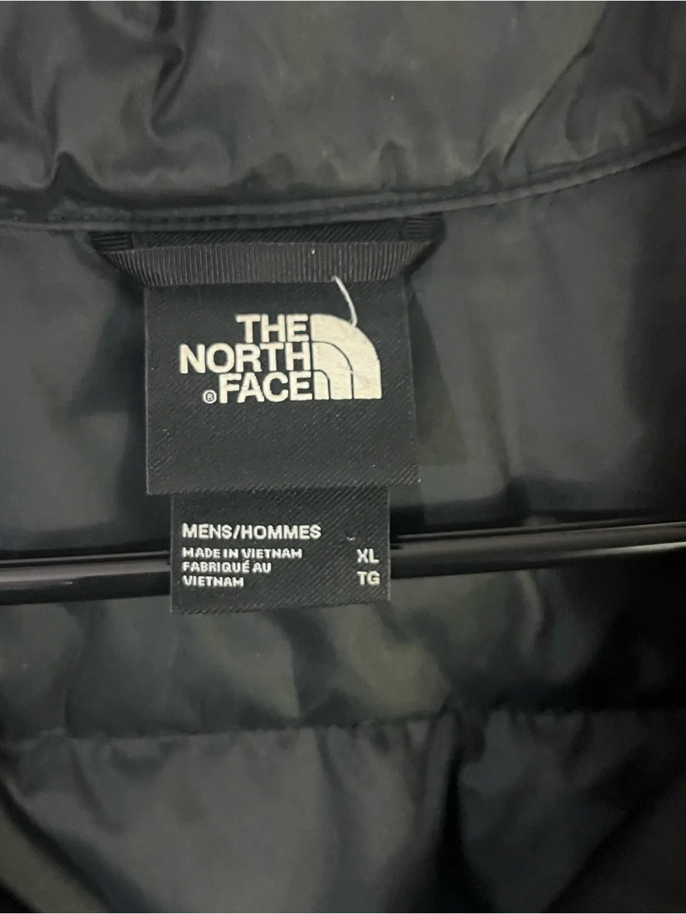 The North Face 550 Black Goose Down Insulation Vest Size XL